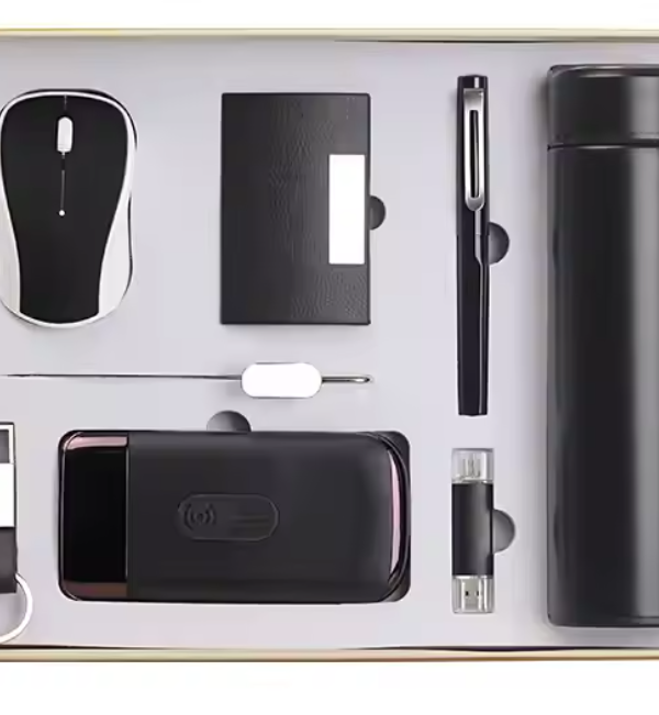 Combo box Gift - Vacuum Cup + USB Flash Drive +Pen + Power Bank + Key Chain + Name Card Holder + Mouse + Bookmark Wedding Giveaways Gifts