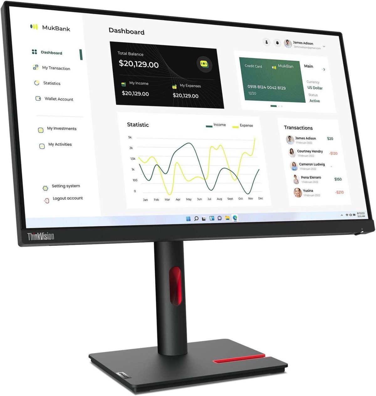 Lenovo ThinkVision T23i 30