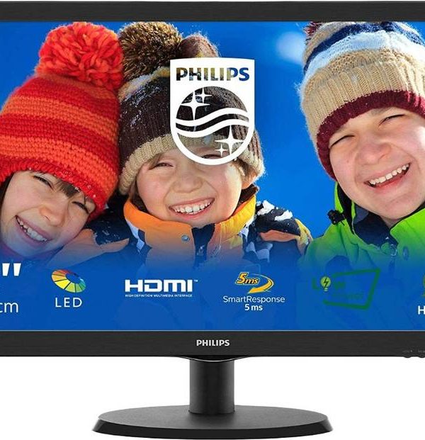 PHILIPS 54.61 cm (21.5 inch) Full HD Monitor (223V5LHSB2/94)  (Response Time: 5 ms, 60 Hz Refresh Rate)