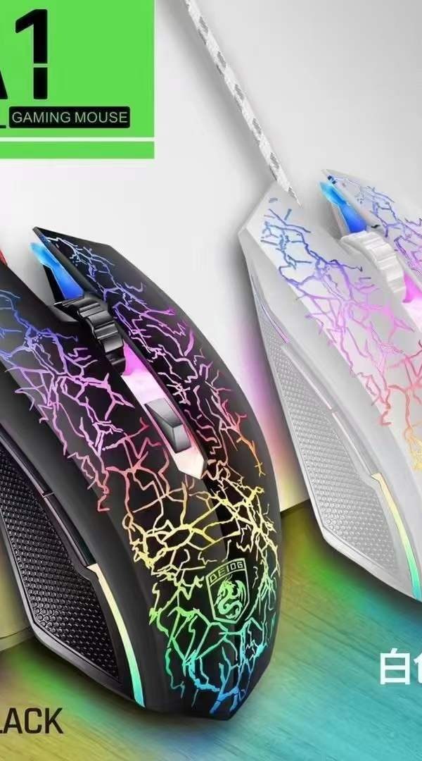 Deiog DY-A1 Wired Gaming Mouse | 6D Buttons, 2400 DPI, Lightning LED