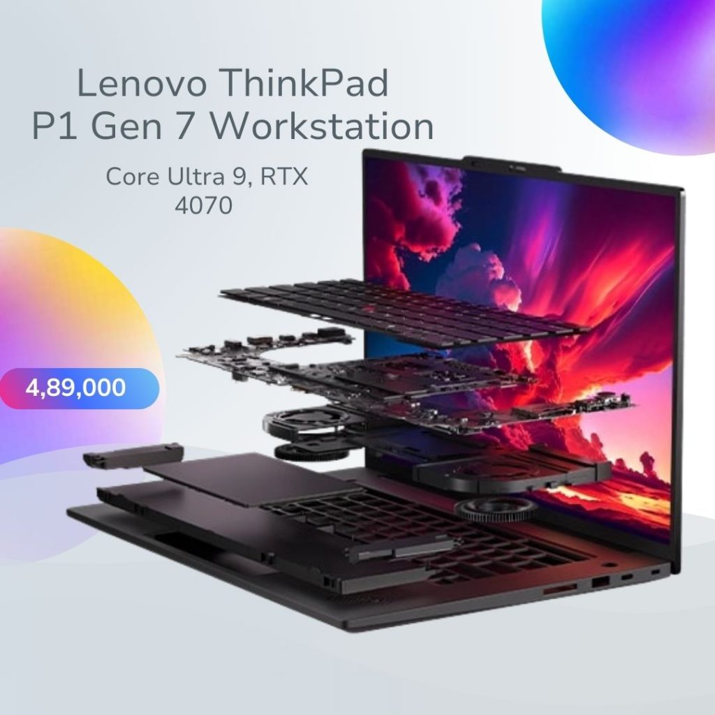 Lenovo ThinkPad P1 Gen 7 Workstation Laptop – Core Ultra 9, RTX 4070