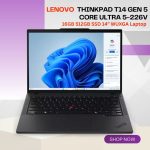 Lenovo ThinkPad T14 Gen 5 U5-226V 16GB 512GB SSD 14” WUXGA DOS 3 Year