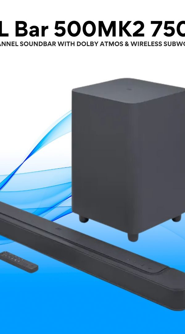 JBL Bar 500MK2 750W Dolby Atmos Soundbar with Wireless Subwoofer