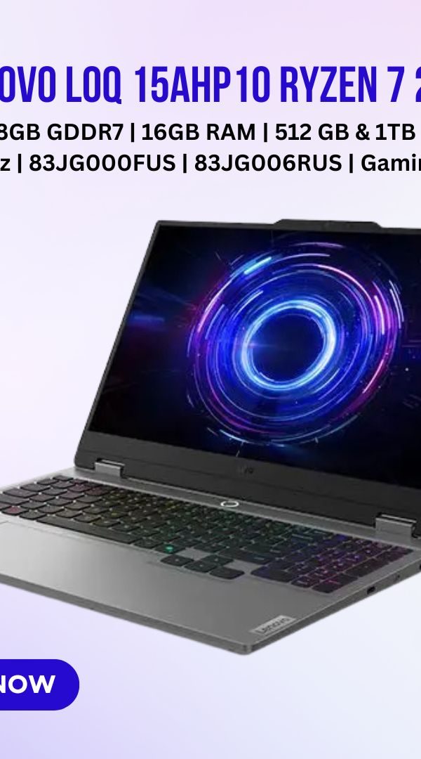 RTX 5050 8GB GDDR7 | 16GB RAM | 512 GB & 1TB SSD | 15.6" FHD 144Hz | 83JG000FUS | 83JG006RUS | Gaming Laptop