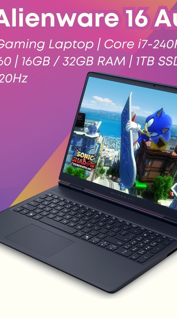 Dell Alienware 16 Aurora AC16250 Gaming Laptop | Core i7-240H | RTX 5050 / 5060 | 16GB / 32GB RAM | 1TB SSD | 16" WQXGA 120Hz