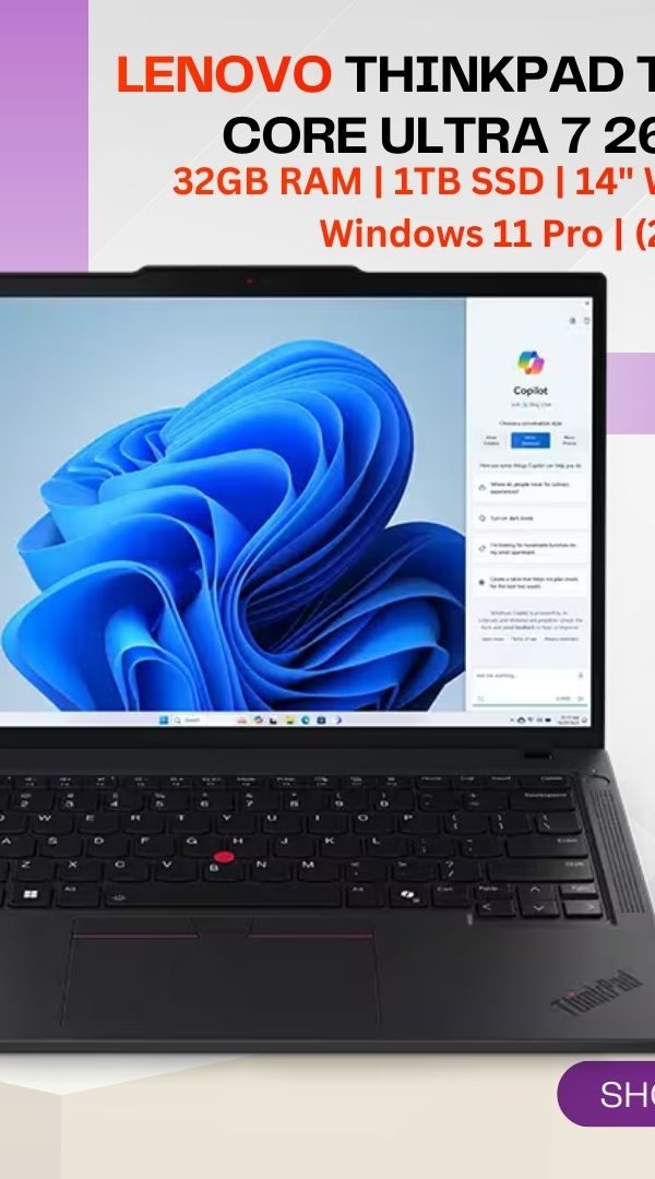Lenovo ThinkPad T14 Gen 6 (21QG002JUS) | Core Ultra 7 268V vPro | 32GB RAM | 1TB SSD | 14" WUXGA Touch | Windows 11 Pro